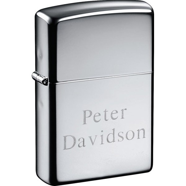 Engraved Zippo Lighter in Windproof Chrome | ForAllGifts