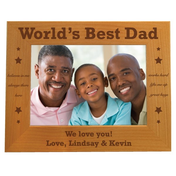 World's Best Dad Personalized Photo Frame - 5 x 7 | ForAllGifts