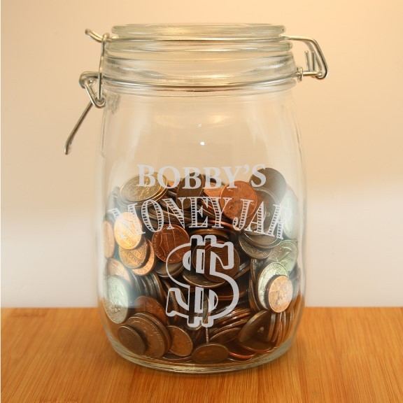 Personalized Money Jar | ForAllGifts