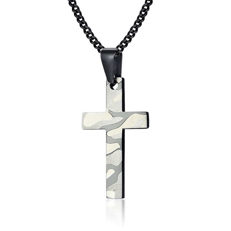 Camo hot sale cross necklace