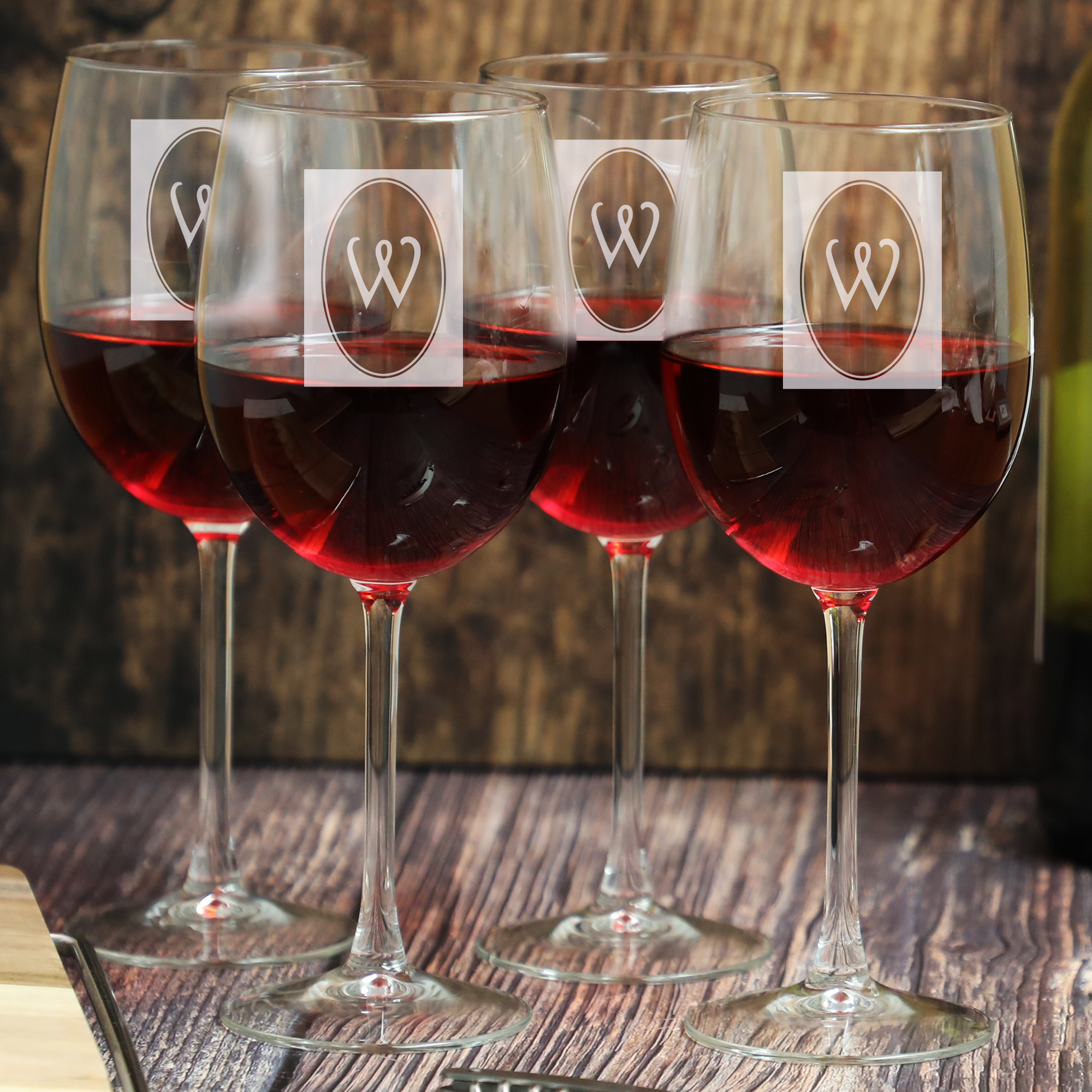 Personalized Balloon Wine Glass Set - 20 oz