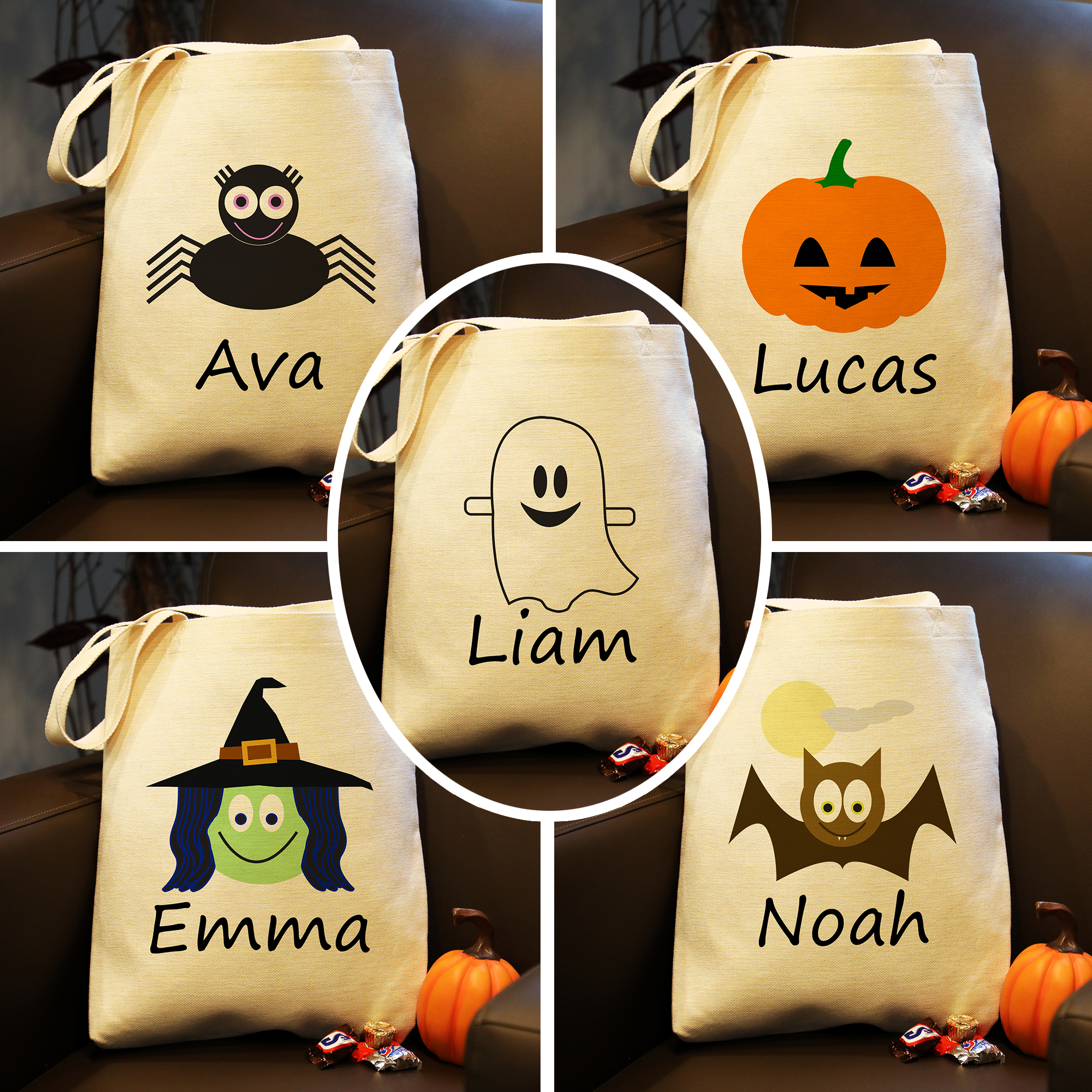 Personalized Trick or Treat Tote Bag - Halloween Tote Bag – Lilly Pie  Creations