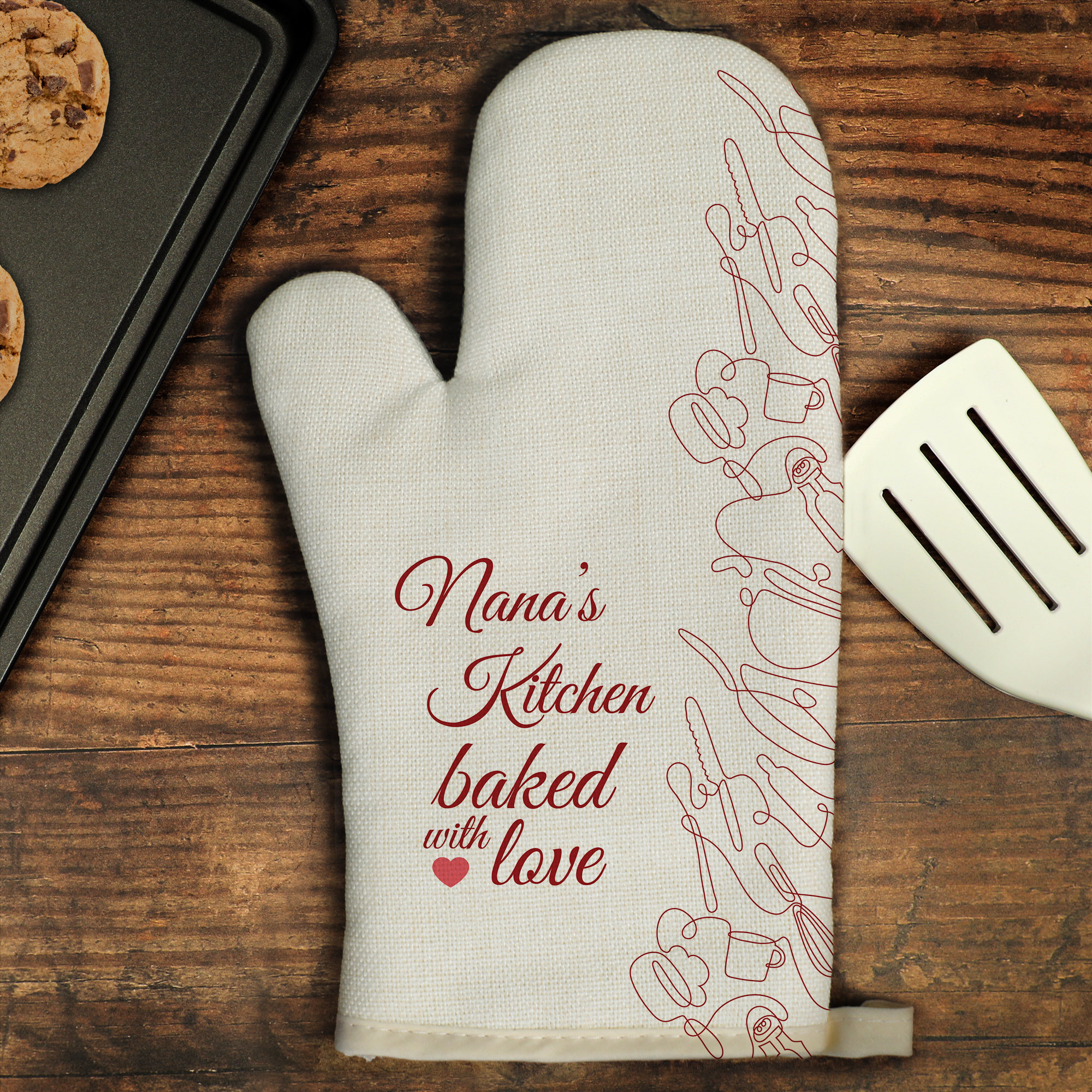 Served with Love Double Oven Mitt